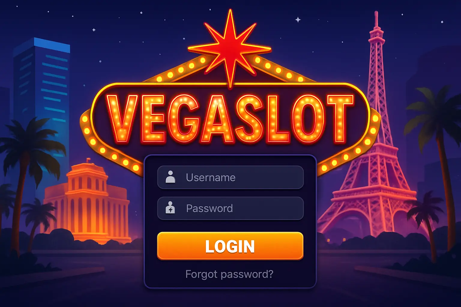Vegaslot login